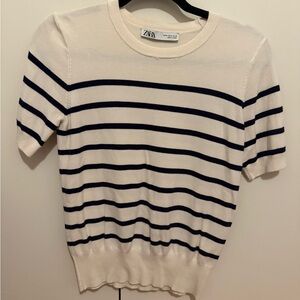 Zara Striped Knit Top